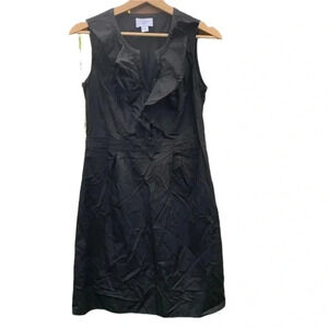 The Loft 8P black dress, pit to pit 17", length 35"